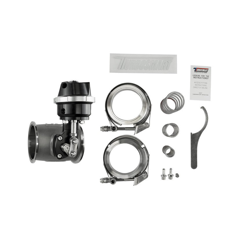 TurboSmart PSG76CG Pneumatic StraightGate76 Compressed Gas Black