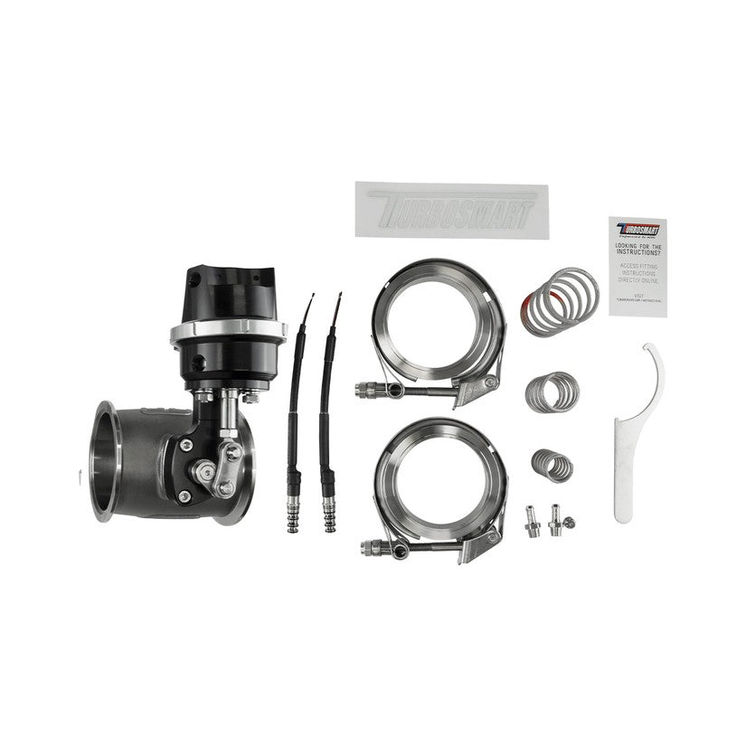 TurboSmart PSG76CG Pneumatic StraightGate76 Compressed Gas Black