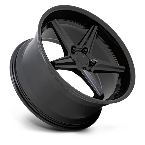 TSW LAUNCH Alloy Wheel 20x10 ET40 5x120 Matt Black With Gloss Black Lip 76.1mm CB