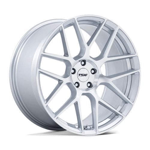 TSW TW002 LASARTHE Alloy Wheel 22x9 ET20 5x112 Gloss Silver Machined 66.56mm CB