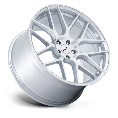 TSW TW002 LASARTHE Alloy Wheel 20x9 ET20 5x112 Gloss Silver Machined 66.56mm CB