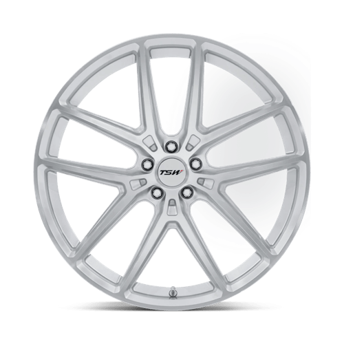 TSW TW006 IMOLA Alloy Wheel 20x9 ET27 5x120 Gloss Silver With Machined Face 74.1mm CB