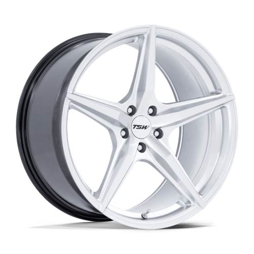 TSW TW007 ESPRIT Alloy Wheel 18x9.5 ET25 5x114 Hyper Silver With Machined Face 72.56mm CB