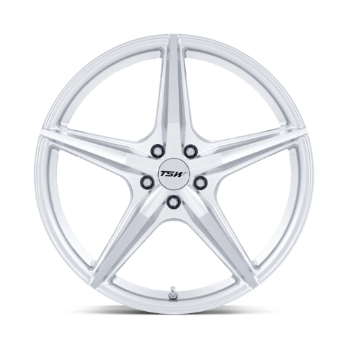 TSW TW007 ESPRIT Alloy Wheel 18x8.5 ET35 5x120 Hyper Silver With Machined Face 74.1mm CB