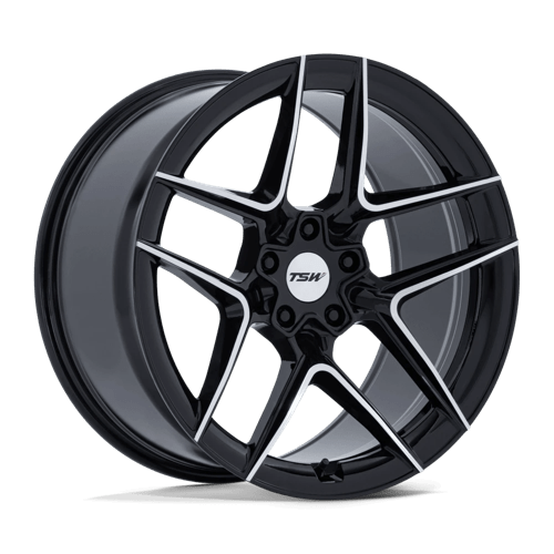 TSW TW008 SLIPSTREAM Alloy Wheel 19x9.5 ET40 5x114 Gloss Black With Machined Face 72.56mm CB