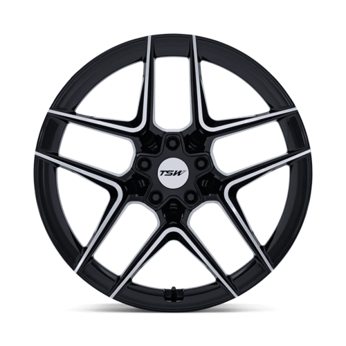 TSW TW008 SLIPSTREAM Alloy Wheel 19x9.5 ET40 5x112 Gloss Black With Machined Face 66.56mm CB