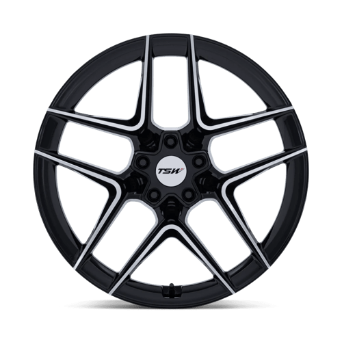 TSW TW008 SLIPSTREAM Alloy Wheel 19x9.5 ET40 5x114 Gloss Black With Machined Face 72.56mm CB
