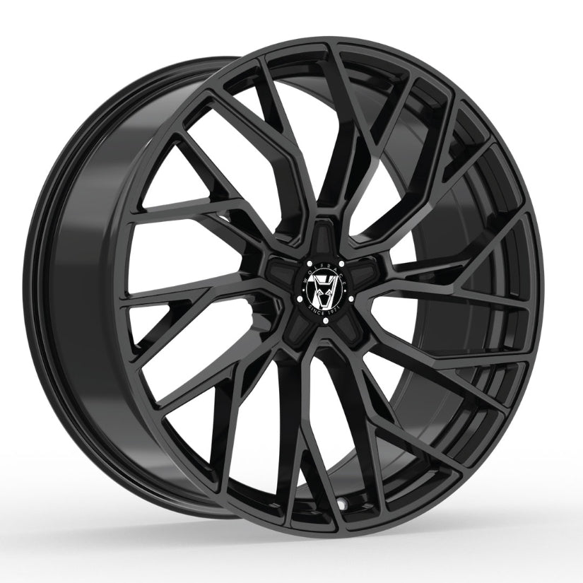 Wolfrace 71 Voodoo Alloy Wheel 22x9.5 ET38 5x108 Gloss Raven Black 110mm CB