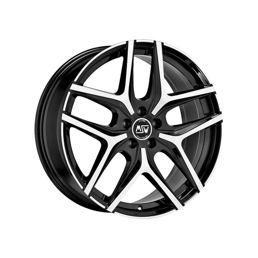 MSW Urban Cross 40 Alloy Wheel 19x9 ET29 5x112 Gloss Black Full Polished 73mm CB
