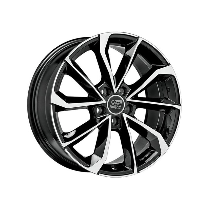 MSW Urban Cross 42 Alloy Wheel 17x7.5 ET50 5x120 Gloss Black Full Polished 65.1mm CB