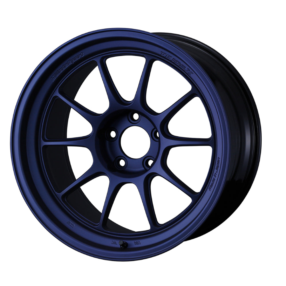 WedsSport TC105X DSR Alloy Wheel 18x9 ET35 5x114 Matt Blue Purple 73mm CB