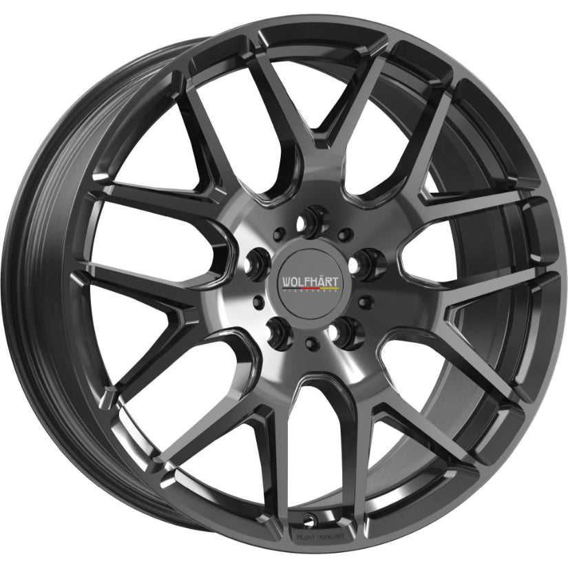 Wolfhart Flowformed Munich 3 Alloy Wheel 18x8.5 ET42 5x112 Gloss Black 72.6mm CB