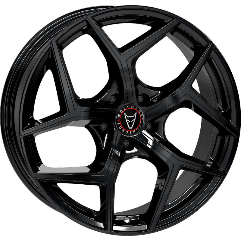 Wolfrace Eurosport TUV Salento Alloy Wheel 19x8 ET45 5x108 Diamond Black 70.1mm CB