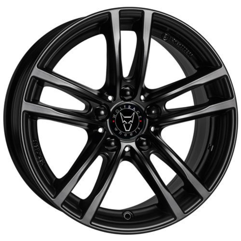 Wolfrace Eurosport TUV X10 Alloy Wheel 18x8 ET30 5x120 Racing Black 72.6mm CB