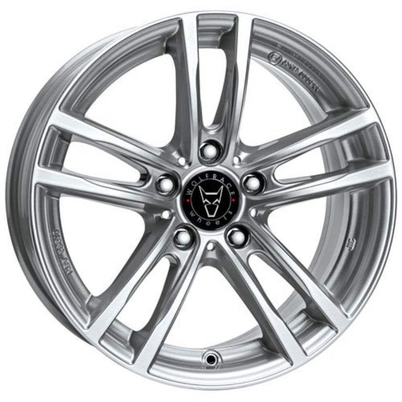 Wolfrace Eurosport TUV X10 Alloy Wheel 19x8 ET50 5x112 Polar Sillver 57.1mm CB
