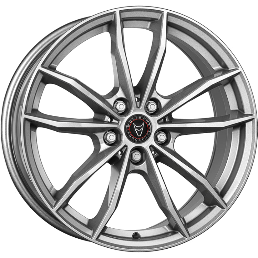 Wolfrace Eurosport TUV X12 Alloy Wheel 19x8 ET47 5x112 Metal Grey 66.5mm CB