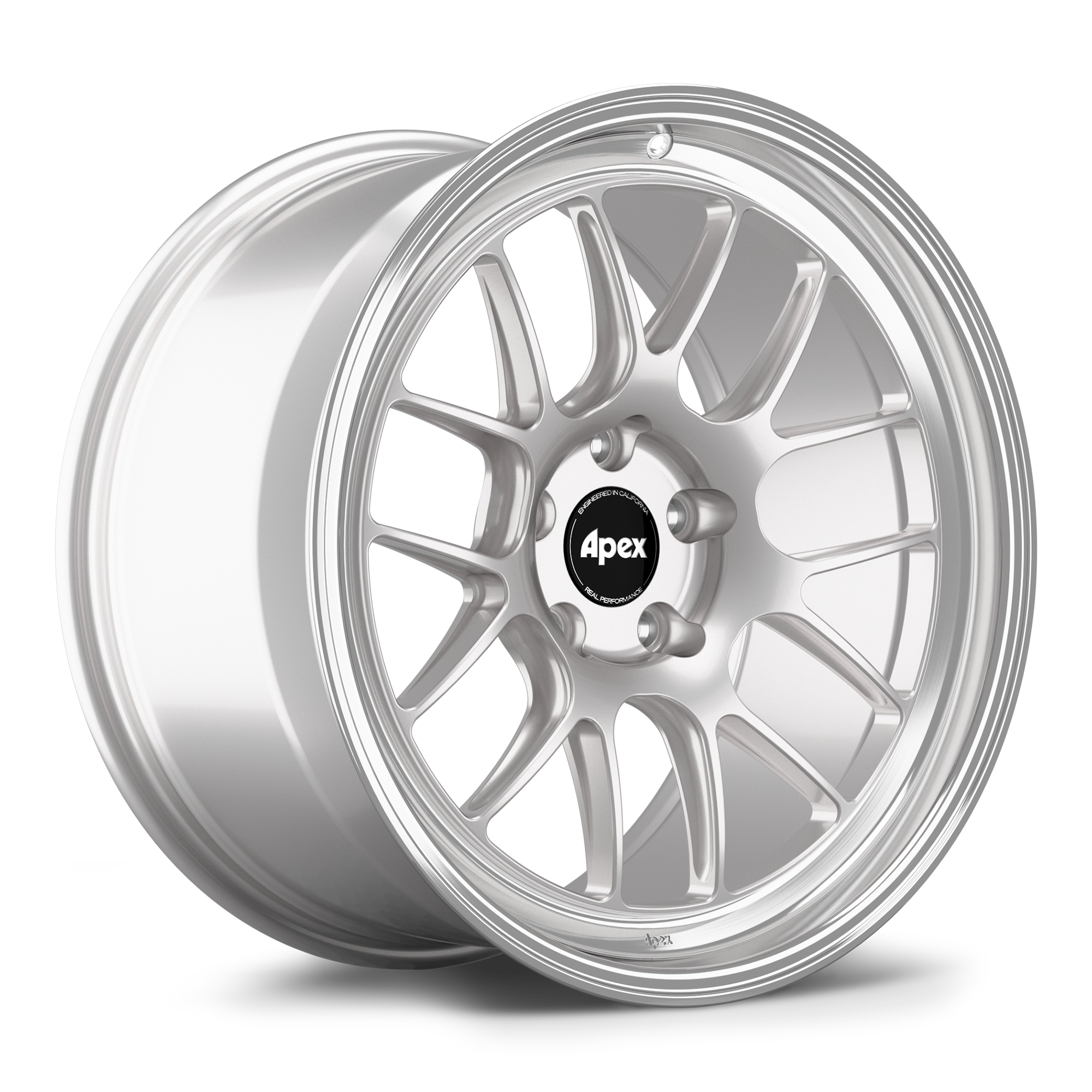 Apex ML-7RT Forged Alloy Wheel 19x9 ET25 5x112mm - Machined Lip - Race Silver 66.6mm CB