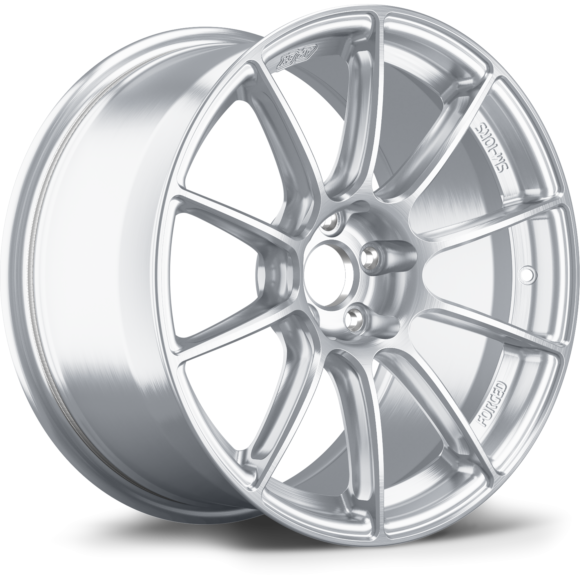 Apex SM-10RS Forged Alloy Wheel 17x9 ET35 5x100 Brushed Clear 56.1mm CB