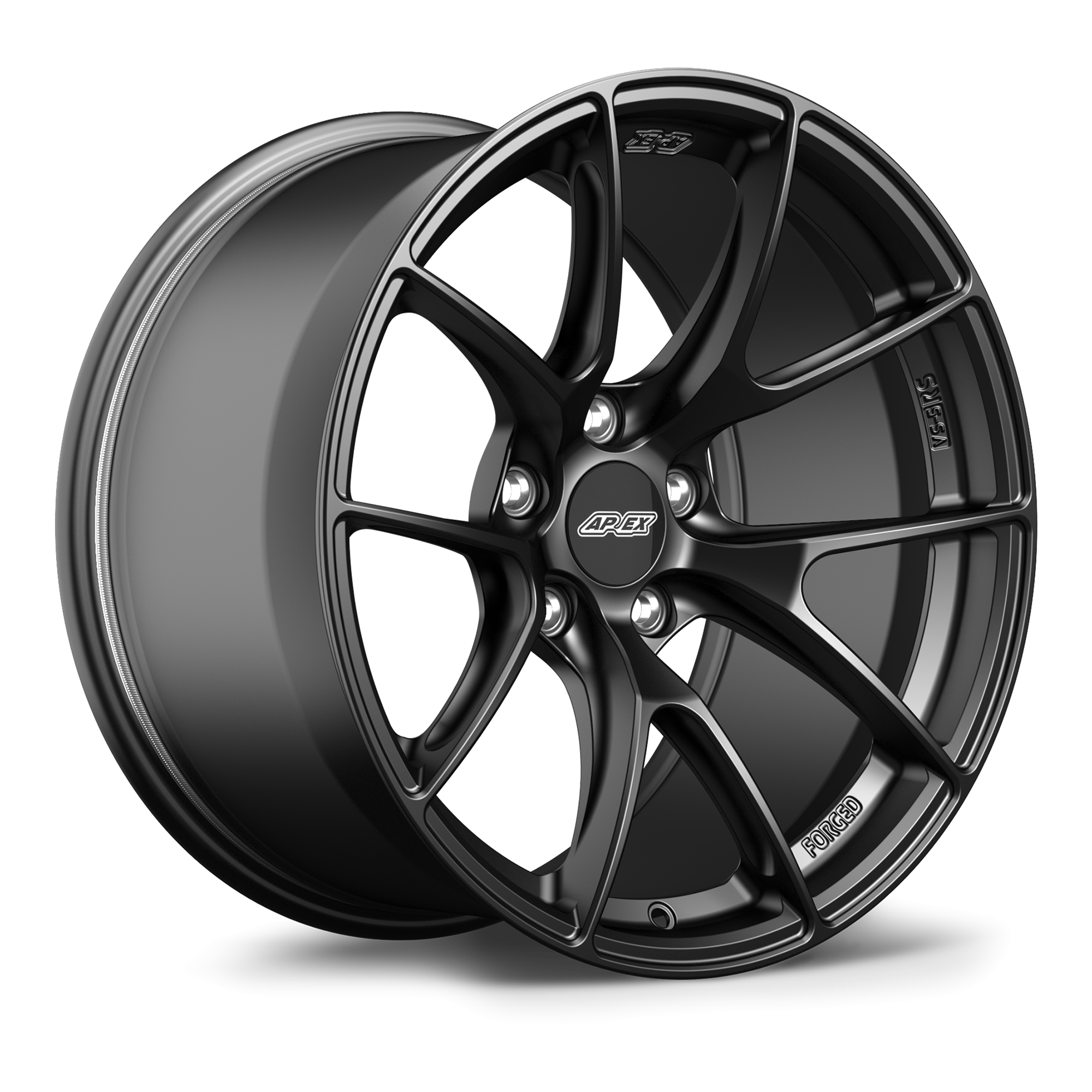 Apex VS-5RS Forged Alloy Wheel 18x10 ET30 5x112 Satin Black 66.6mm CB