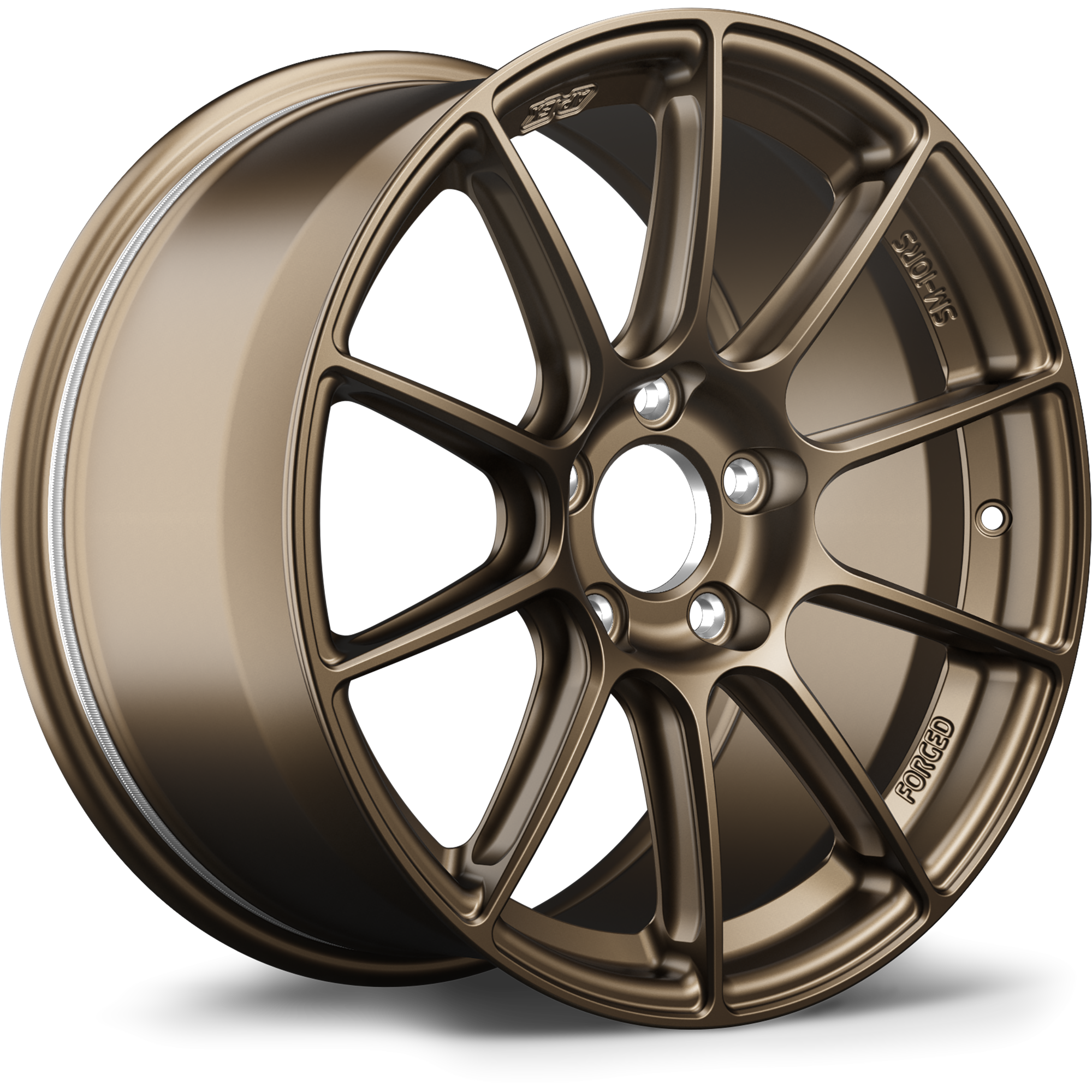Apex SM-10RS Forged Alloy Wheel 17x9 ET61 5x114.3 Satin Bronze 70.1mm CB