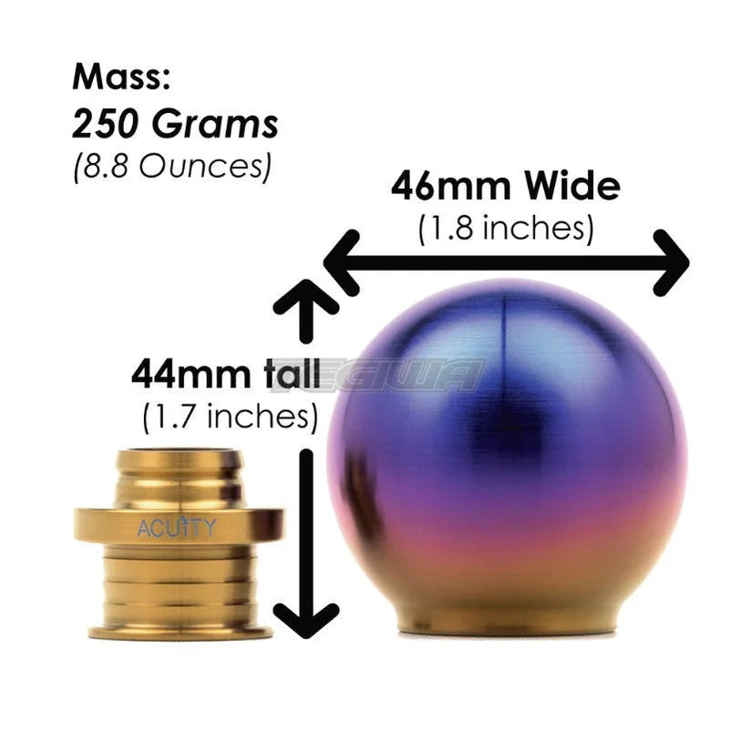 Acuity POCO-Ti Burnt Titanium Low Profile Shift Knob M10 x 1.5