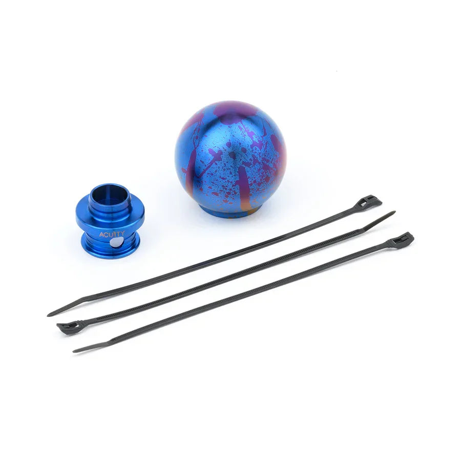 Acuity Poco-Ti Splatter Titanium Low Profile Shift Knob M10 X 1.5 Gear Knobs