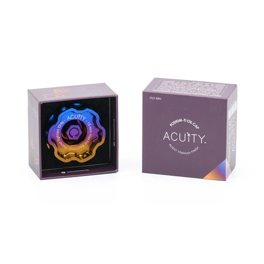 Podium-Ti Oil Cap Burnt Titanium Finish Honda Engine Dressup