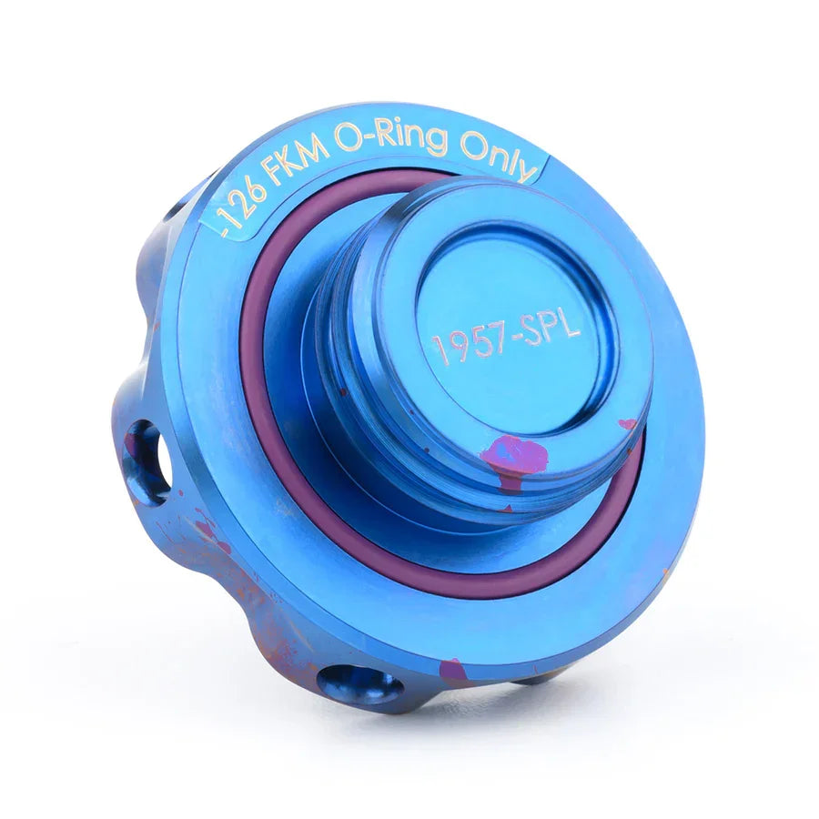 Podium-Ti Oil Cap Splatter Titanium Finish Honda Engine Dressup