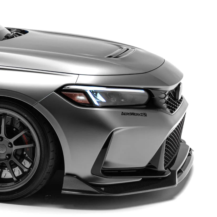 ADRO Carbon Fibre Front Lip Honda Civic Type-R FL5 22 + Splitters Skirts & Diffusers