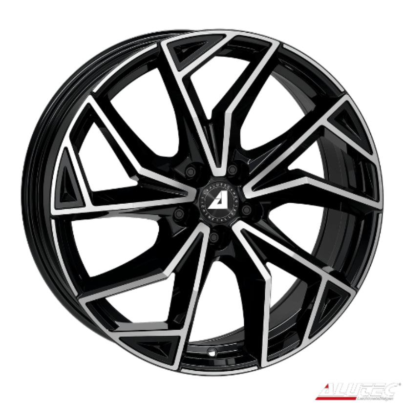 ALUTEC ADX.02 Alloy Wheel 18x7.5 ET32 4x108 Diamond Black Polished 65.1mm CB