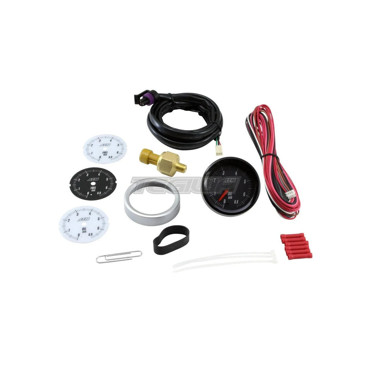 AEM Analog Oil/Fuel Metric Pressure Gauge 0~6 9Bar
