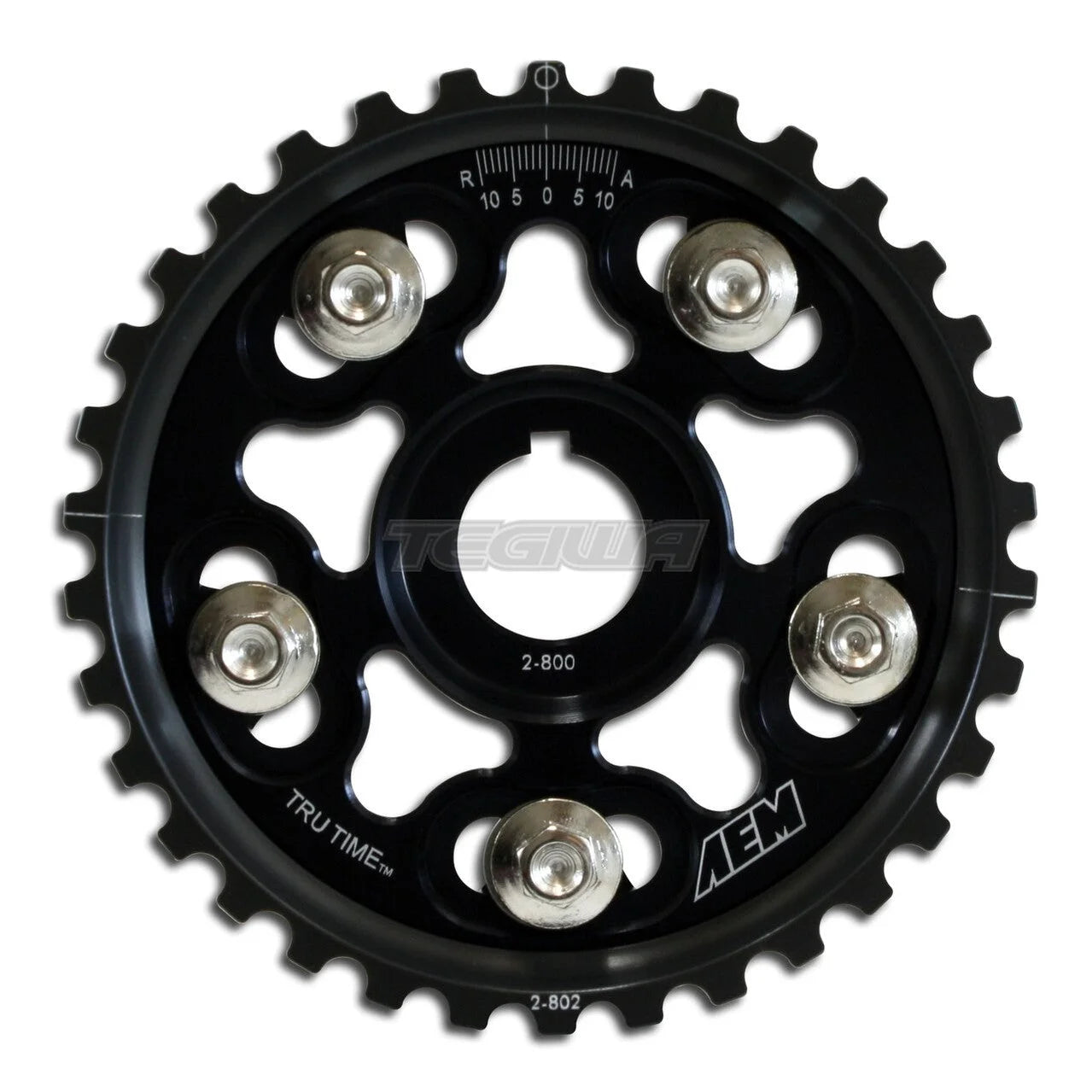 AEM Tru-Time Adjustable Cam Gear Black 5-Bolt Honda B-Series