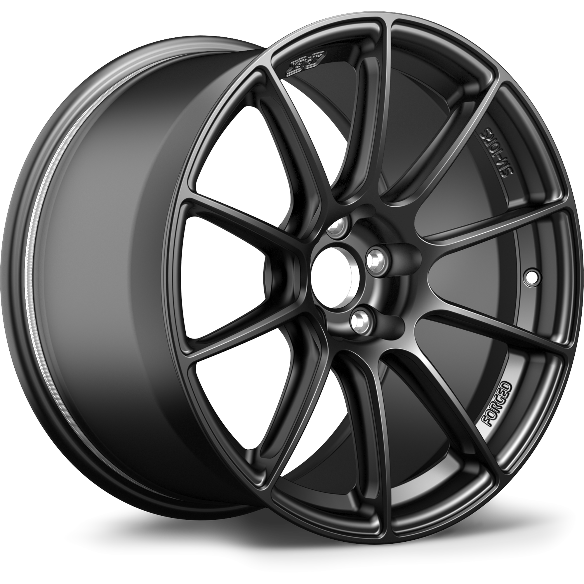 Apex SM-10RS Forged Alloy Wheel 17x8.5 ET23 5x114.3 Satin Black 60.1mm CB
