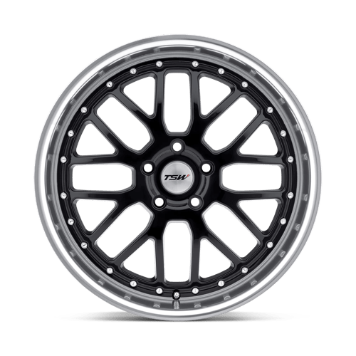 TSW VALENCIA Alloy Wheel 20x10 ET40 5x120 Gloss Black With Mirror Cut Lip 76.1mm CB