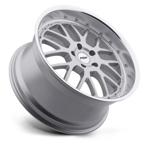 TSW VALENCIA Alloy Wheel 20x10 ET54 5x112 Silver With Mirror Cut Lip 72.1mm CB