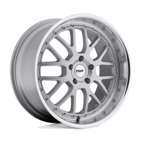 TSW VALENCIA Alloy Wheel 20x10 ET54 5x112 Silver With Mirror Cut Lip 72.1mm CB