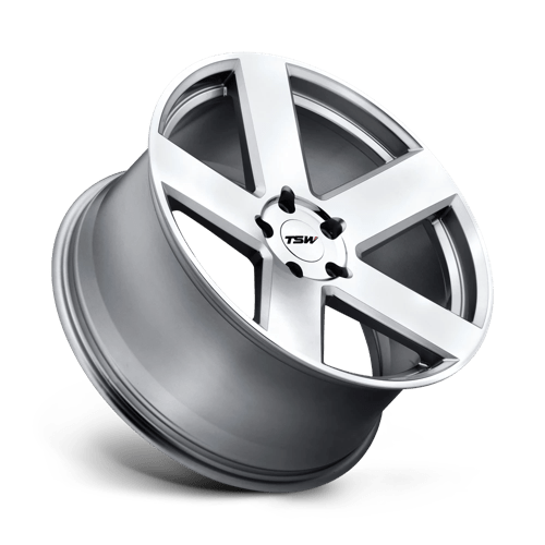 TSW BRISTOL Alloy Wheel 22x10.5 ET44 5x112 Silver With Mirror Cut Face 66.56mm CB