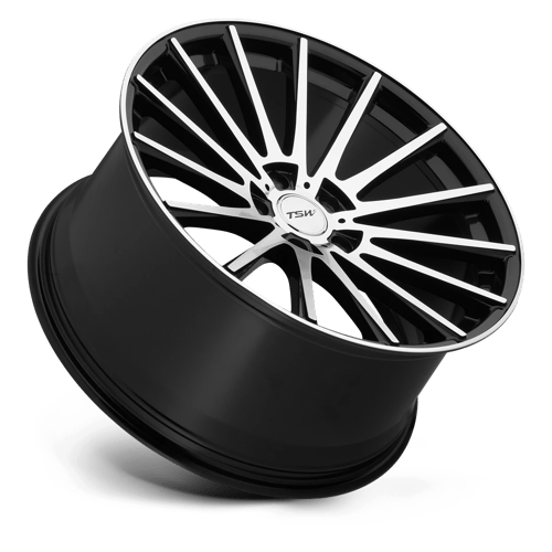 TSW CHICANE Alloy Wheel 20x10 ET25 5x114 Gloss Black With Mirror Cut Face 76.1mm CB