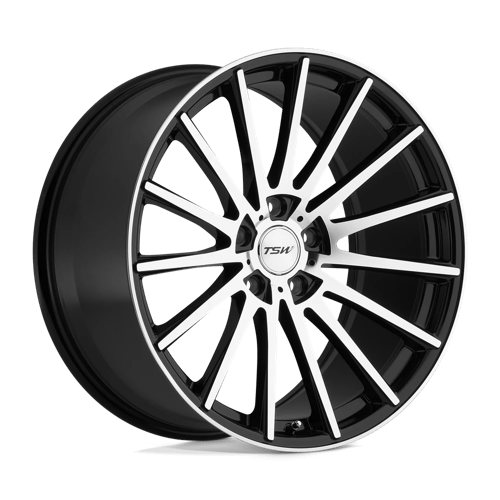 TSW CHICANE Alloy Wheel 20x10 ET25 5x114 Gloss Black With Mirror Cut Face 76.1mm CB