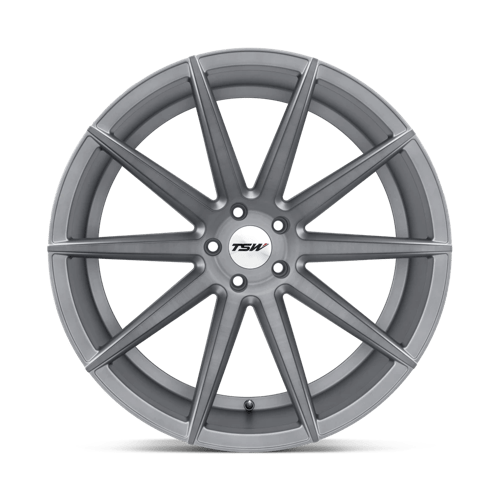 TSW CLYPSE Alloy Wheel 22x11 ET25 5x120 Titanium With Matt Brushed Face 76.1mm CB