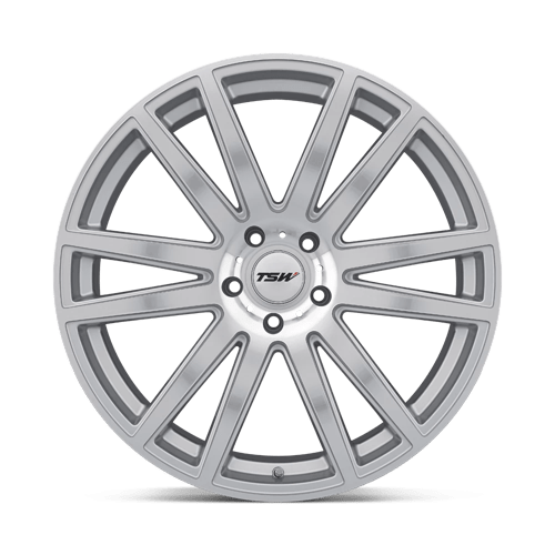 TSW GATSBY Alloy Wheel 20x10 ET44 5x112 Silver With Mirror Cut Face 66.56mm CB