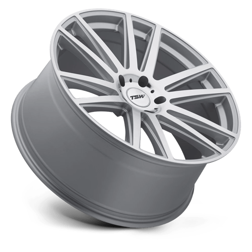 TSW GATSBY Alloy Wheel 20x10 ET37 5x120 Silver With Mirror Cut Face 76.1mm CB