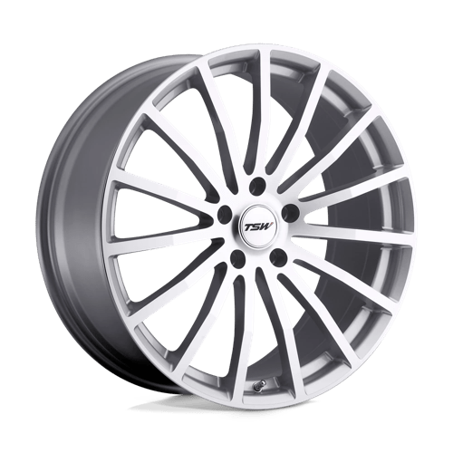 TSW MALLORY Alloy Wheel 20x10 ET42 5x112 Silver With Mirror Cut Face 72.1mm CB
