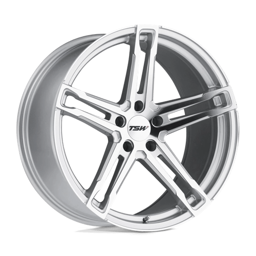 TSW MECHANICA Alloy Wheel 20x9 ET15 5x120 Silver With Mirror Cut Face 76.1mm CB