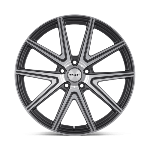TSW ROUGE Alloy Wheel 18x9.5 ET40 5x114 Gunmetal With Mirror Cut Face 76.1mm CB