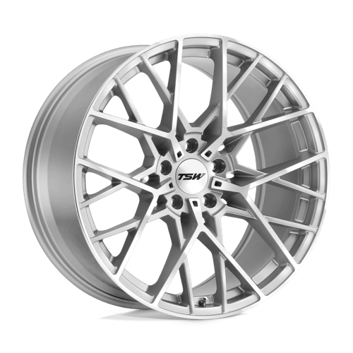 TSW SEBRING Alloy Wheel 22x9 ET32 5x120 Silver With  Mirror Cut Face 76.1mm CB