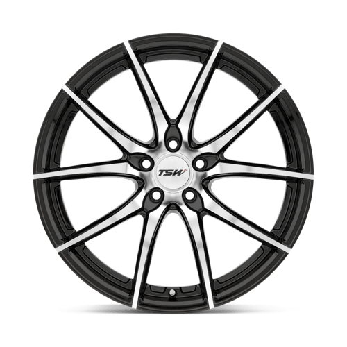 TSW SPRINT Alloy Wheel 20x8.5 ET40 5x108 Gloss Black With Mirror Cut Face 72.1mm CB