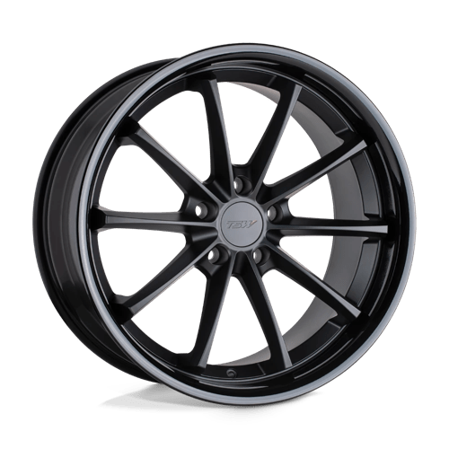 TSW SWEEP Alloy Wheel 20x10 ET25 5x114 Matt Black With Gloss Black Lip 76.1mm CB