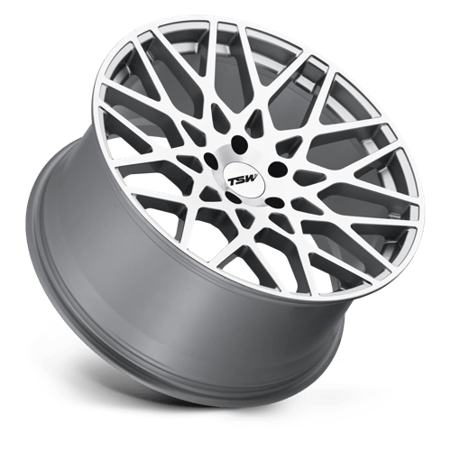 TSW VALE Alloy Wheel 20x10 ET25 5x120 Silver With Mirror Cut Face 76.1mm CB