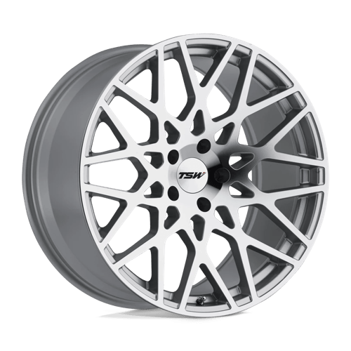 TSW VALE Alloy Wheel 20x10 ET40 5x120 Silver With Mirror Cut Face 76.1mm CB